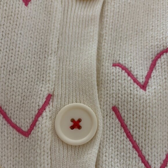 Embroidered Heart Cardigan ♥️💜💛💚🧡 NWT - Picture 5 of 9